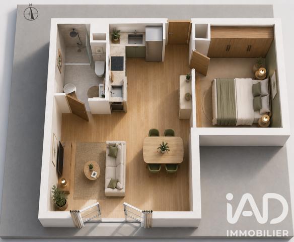 Appartement à vendre 2 pièces 40,12 m² Saint-Gratien