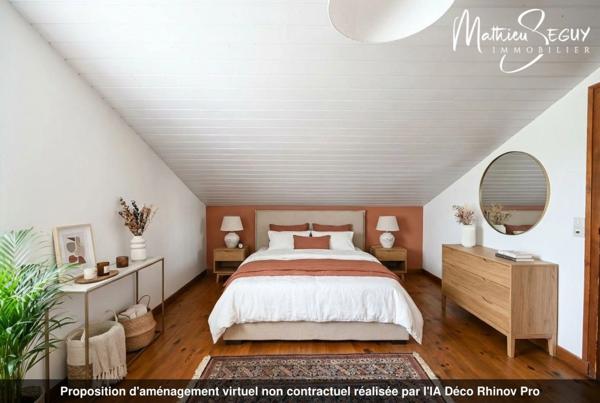 Grande maison P7 sur un grand terrain au coeur de SAINT JEAN DE TOUSLAS