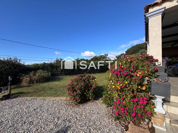 Villa d’environ 132m2, parcelle 1153m2, vue sur vignes sans vis-à-vis