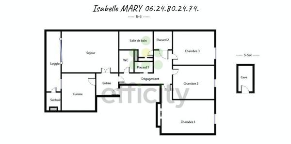 Appartement 4 pièces - 75 m² Exclusivité efficity