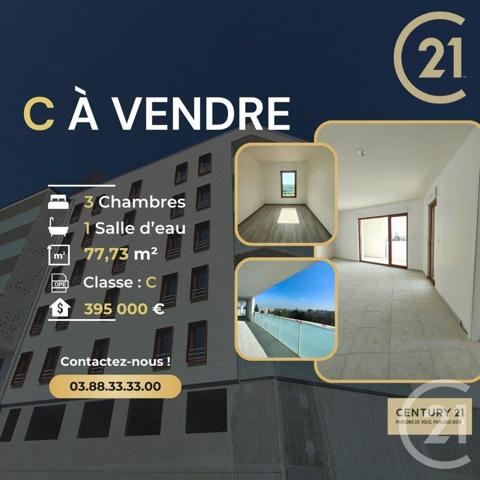 Appartement T4 à vendre  4 pièces - 77,73 m2 SCHILTIGHEIM - 67