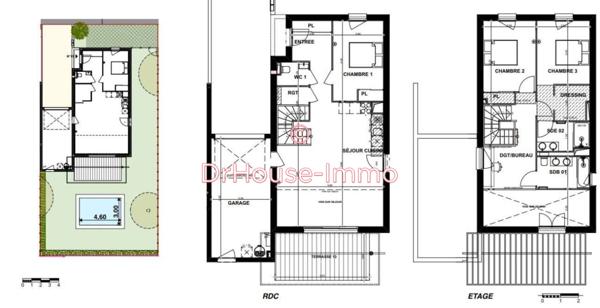 Maison à vendre 4 pièces de 110 m²