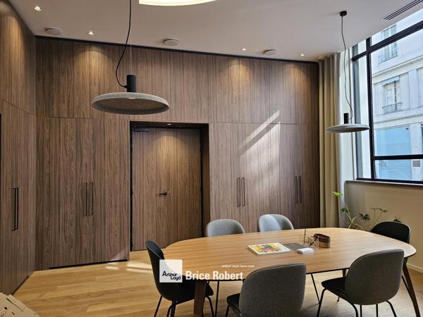 Location bureaux lumineux avec cuisine aménagée à Lyon 6ème