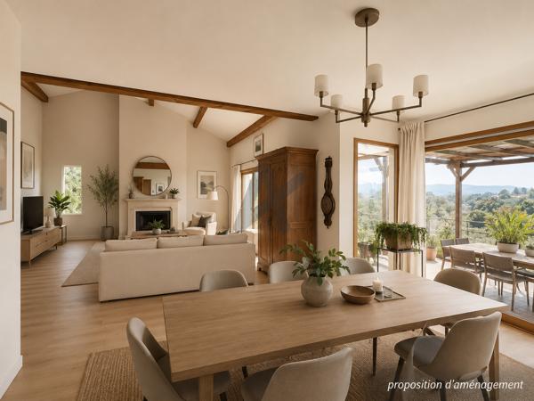 Limonest . Maison 6 chambres au calme avec vue .