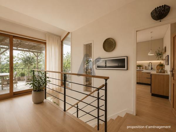 Limonest . Maison 6 chambres au calme avec vue .