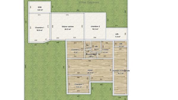 SAINTE CLOTILDE (97490) - A vendre 2 maisons mitoyennes T3 + T4 sur parcelle de 501 m²
