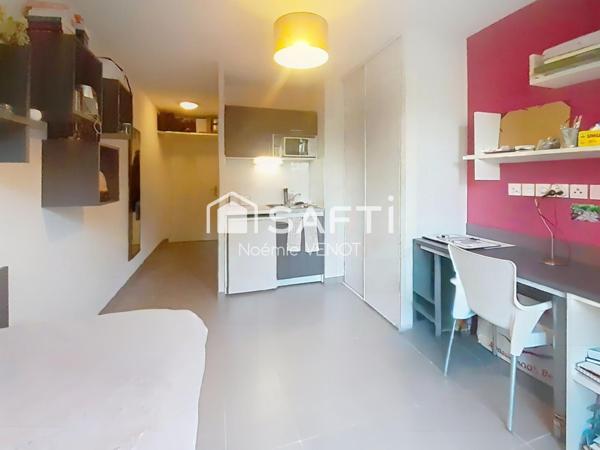 Studio meublé en résidence étudiante pour investissement
