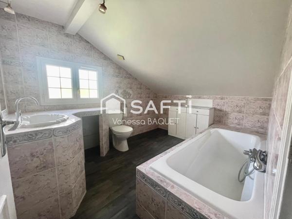 Maison familiale de 140 m2, 5 chambres avec sous-sol total