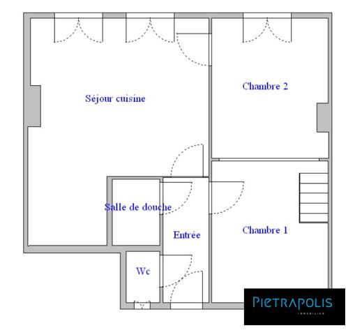 T2/T3 de 47 m² — Quai Perrache, Lyon 2ème — Lumineux, sans vis-à-vis