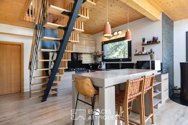 Maison contemporaine en bois au coeur de Berchères sur Vesgre