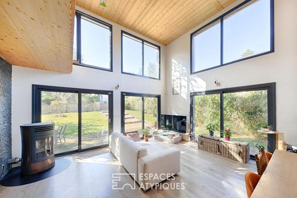 Maison contemporaine en bois au coeur de Berchères sur Vesgre