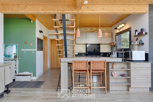 Maison contemporaine en bois au coeur de Berchères sur Vesgre