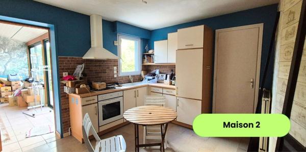 Ensemble de deux maisons à Caudan, à 20 min des plages