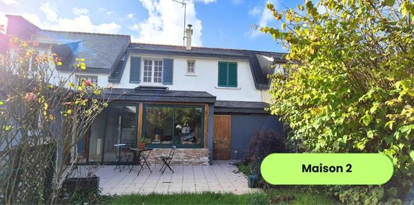 Ensemble de deux maisons à Caudan, à 20 min des plages