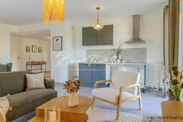 BAISSE DE PRIX. T3- 74,71 m² Idéalement situé: 265 000  avec 2 terrasses et jardin , double garage. Très Grand confort MONTEUX (84170)