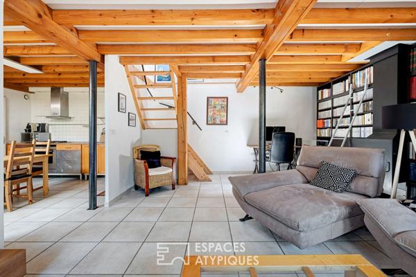 Maison de ville en duplex avec garage