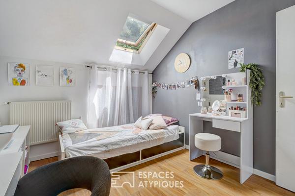 Maison de ville en duplex avec garage