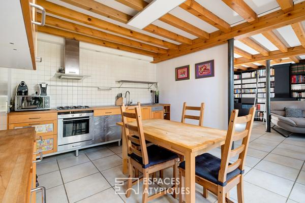 Maison de ville en duplex avec garage