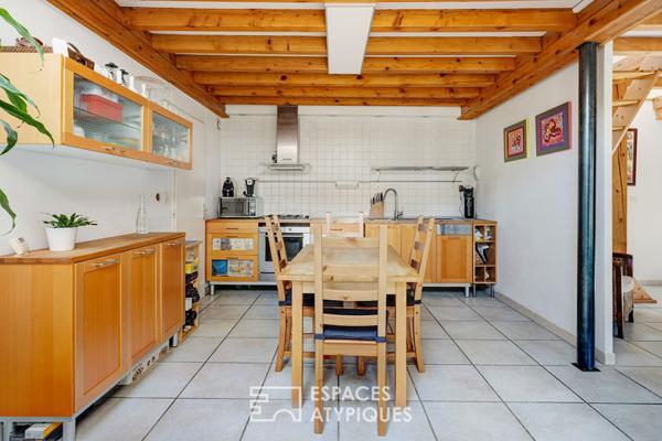 Maison de ville en duplex avec garage