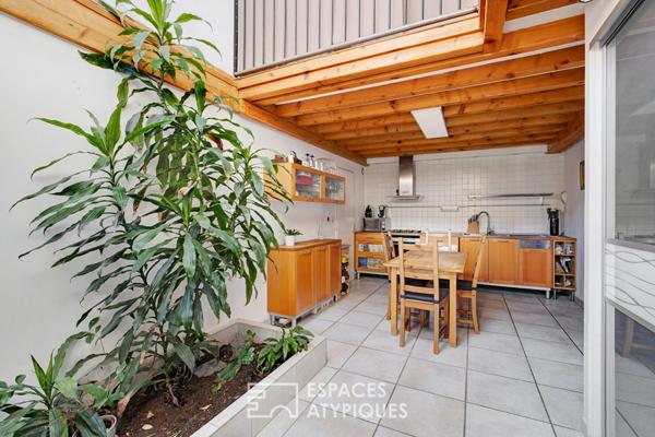 Maison de ville en duplex avec garage