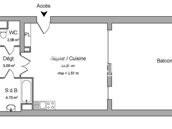 Location Appartement 3 pièces 66.05 m² - 30 PLACE DES AVIATEURS Viry 74580