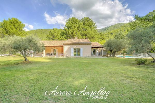 GÉMENOS – PROPRIÉTÉ DE PLAIN-PIED AVEC PISCINE SUR 4 000 M² DE TERRAIN