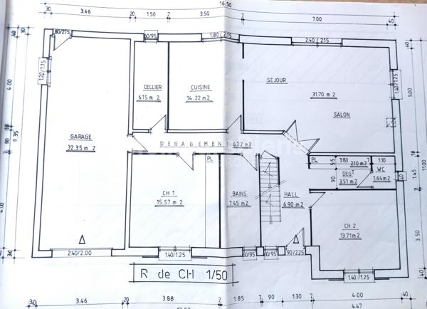 MAISON INDIVIDUELLE SEMI PLAIN PIED 171 M2 HABITABLE GARAGE JARDIN