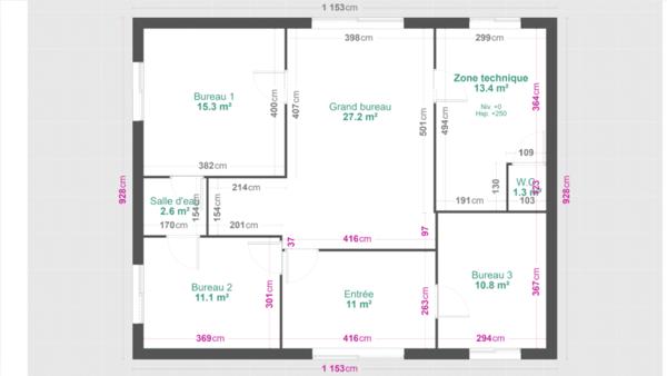 Bureaux Boe 92.7 m2