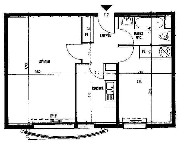 Appartement 2 pièces - 44100 Nantes -  MELLINET