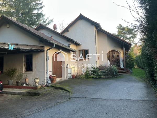 Maison 183 m², 6 chambres, jardin, garage, parking