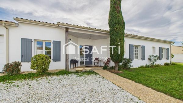 Grande maison de plain-pied, 3/4 chambres, piscine, cave