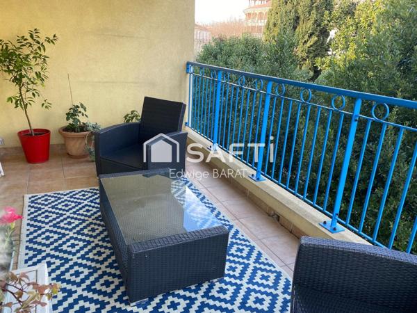 3 pcs, terrasse, garage dans résidence sécurisée