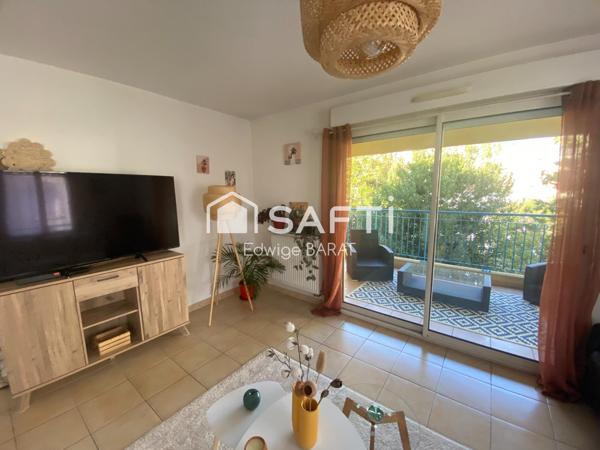 3 pcs, terrasse, garage dans résidence sécurisée