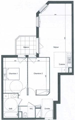 T3 - 2 Chambres- Balcon - Parking