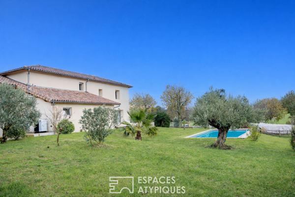 Ferme rénovée avec vue dégagée sur l’Ardèche