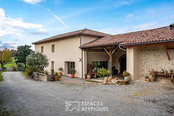Ferme rénovée avec vue dégagée sur l’Ardèche