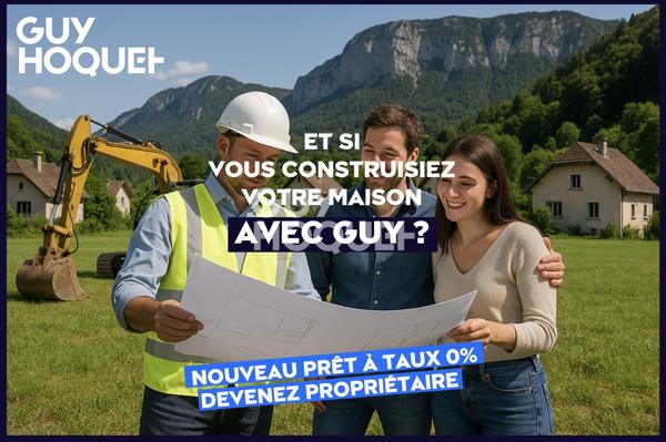 Terrain constructible plat viabilisé 501 m² éligible au prêt à taux zéro (PTZ) LOT 6