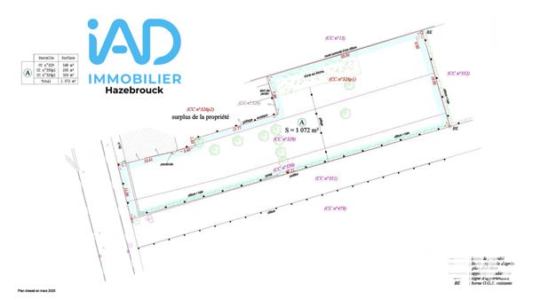 Terrain à vendre 1 072 m² Hazebrouck
