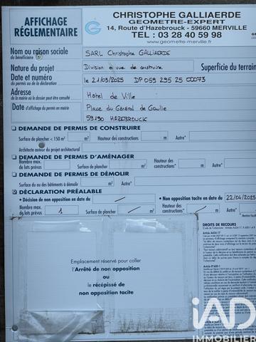 Terrain à vendre 1 072 m² Hazebrouck