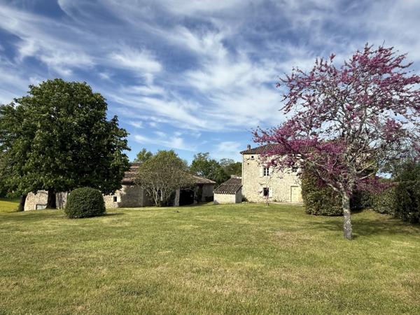 Bourg-de-Visa (82190) BOURG DE VISA Authentique maison en pierre avec 4 chambres, grange et piscine 4857m2 jardin