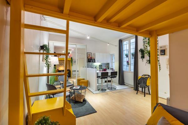 Paris 3e - Saint-Claude | Studio de charme avec mezzanine au cœur du Marais