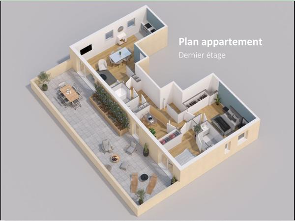 Appartement 4 pièces - 90 m² Bien prestige