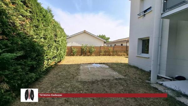 Cadaujac - Bien rare sur le secteur appartement T3 avec jardin privatif de 200 m²