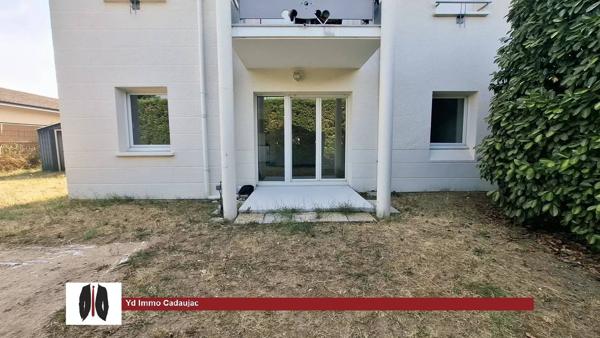 Cadaujac - Bien rare sur le secteur appartement T3 avec jardin privatif de 200 m²