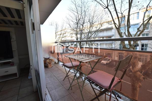 Studio 24 m2, balcon, parking, hyper centre