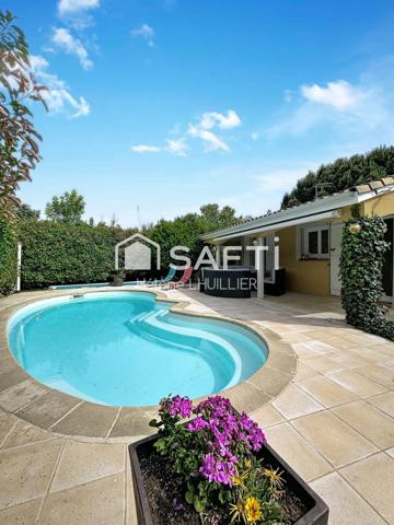 FONSORBES – Villa T5 de 127m² plain-pied avec piscine, garage et carport.