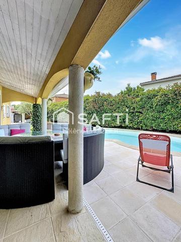 FONSORBES – Villa T5 de 127m² plain-pied avec piscine, garage et carport.