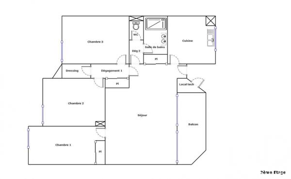 Appartement à vendre 4 pièces 90 m² Bois-Colombes