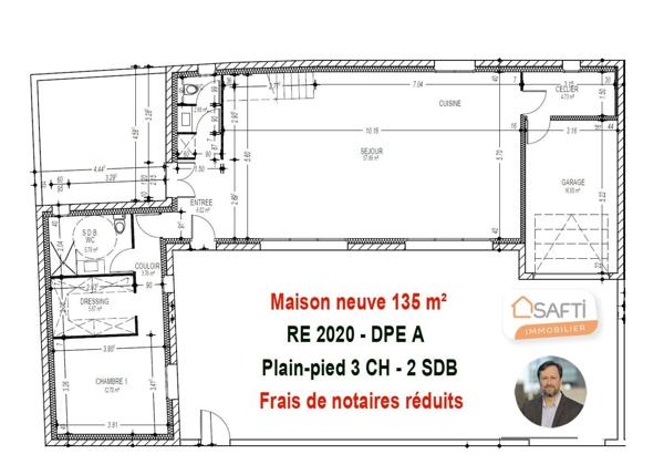 Maison neuve de 2026 - 135 m² - frais notaires réduits