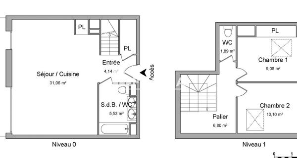 Location Appartement 3 pièces 68.6 m² - Toulouse 31200